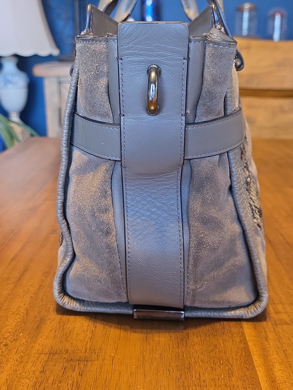 Coach Swagger Beige and Brown Patchwork Satchel - Picture 3 of 16